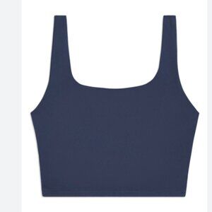WEWOREWHAT NAVY BLUE STRETCH ATHLEISURE WORKOUT SPORTS BRA - SMALL